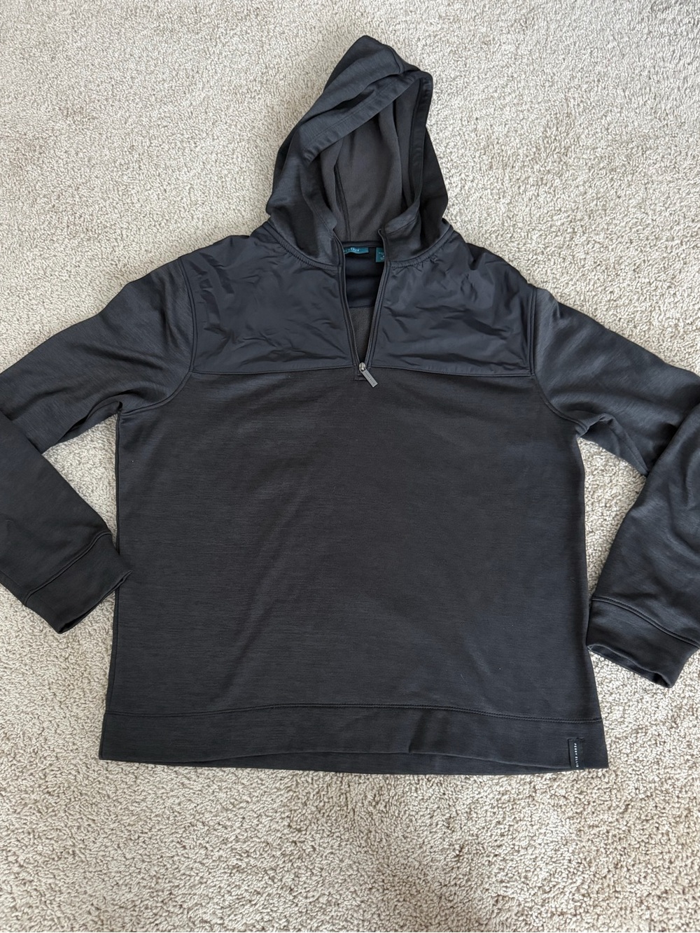 Perry Ellis Quarter Zip Pullover Hoodie Activewear Gorpcore Men’s Medium